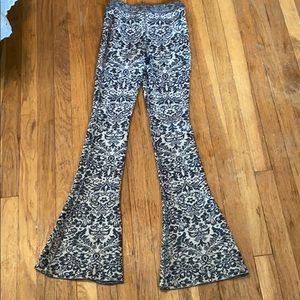 Free People funky reversible bell bottom pants